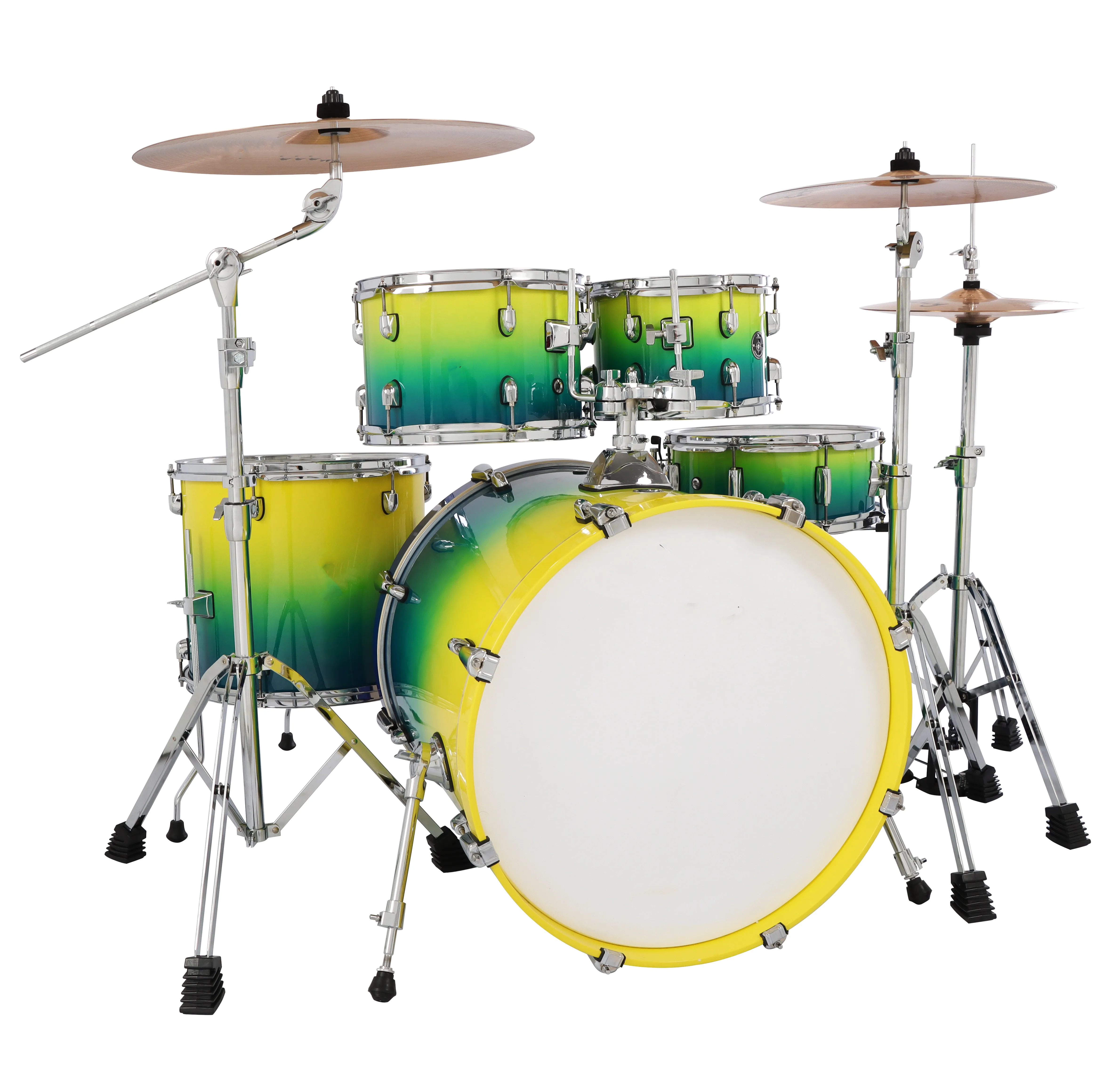 high-end Drum kit adult beginner jazz drum performance wooden musical instrument home training teaching paint drum kit