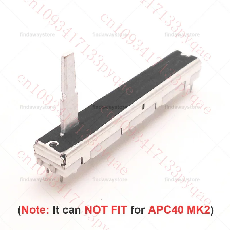 2pcs 60mm Slide Potentiometer Fader B10K for AKAI DJ Mixer APC20 APC40 MK1
