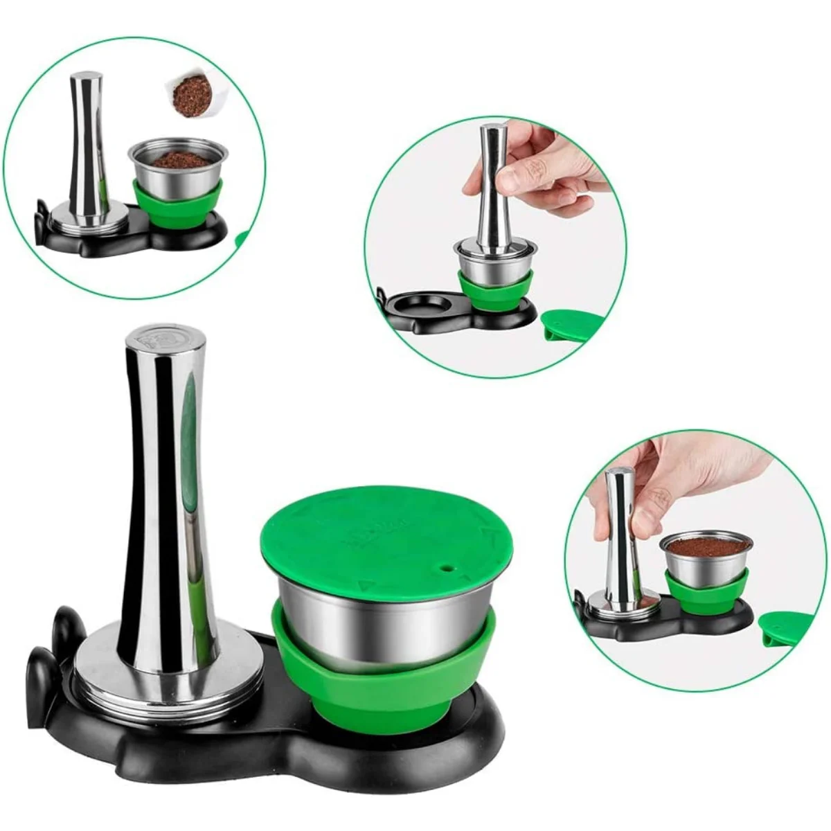 ICafilas Coffee Capsule for Nescafe Dolce Gusto Genius s Plus Stainless Steel Refillable Coffee Pod Filters
