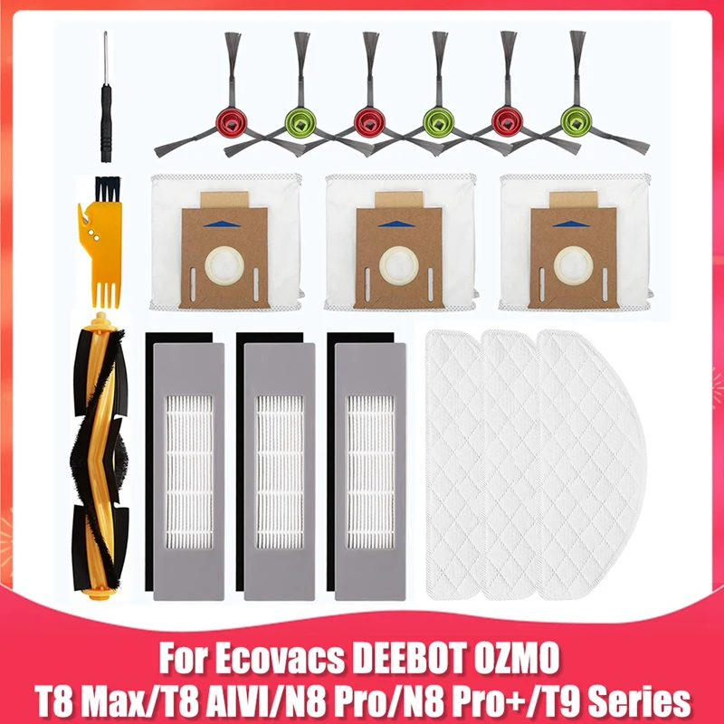 Zubehör Kit Ersatz für ecovacs deebot ozmo t8 max t8 aivi t8 Serie/n8 pro/n8 pro Roboter Staubsauger