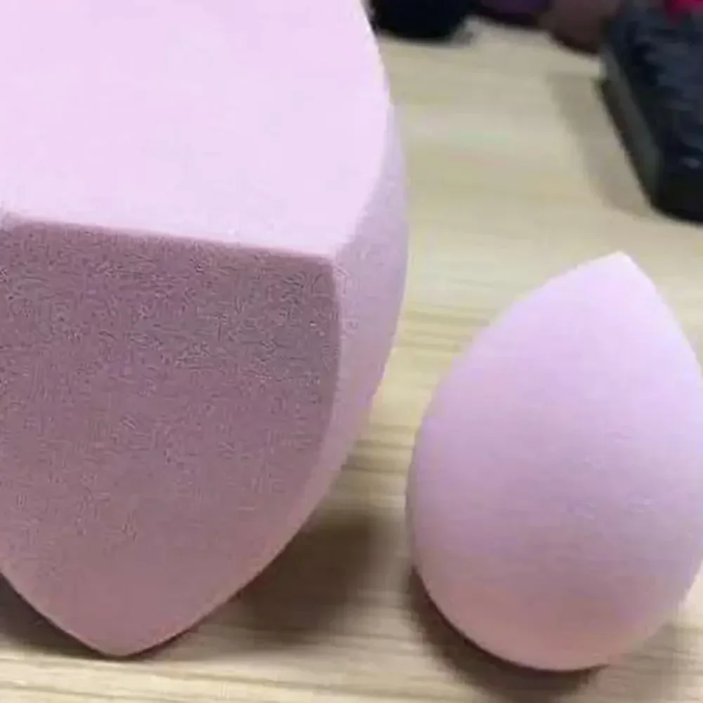 Beauty Egg Blender Cosmetic Puff Tools Giant Oversized Three Cuts Foundation Sponge for Flawless Makeup Application and Blending