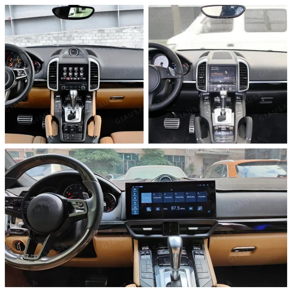 Auto Stereo Carplay Android 13 For Porsche Cayenne 2010-2017 Car GPS Navigation Multimedia Player Head Unit Radio Media Satnav