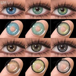 UYAAI 1 Pair Colored Contact Lenses for Eyes Blue Eye Lenses Green Fashion Lenses High Quality Brown Natural Lenses Gray Lenses