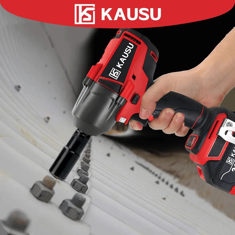 

Max 1200N.M Electric Wrench Brushless Cordless 1/2 inch Electric Impact Wrench Rechargeable Power Tools For Makita 18v Battery