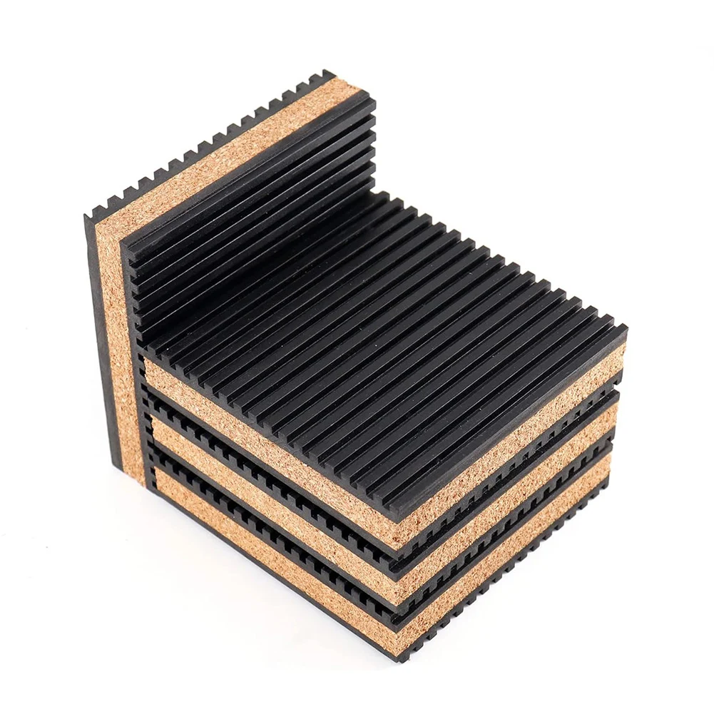 4Pcs Anti Vibration Rubber Cork Composite Pads for Washing Machine Dryer industrial machines shock absorption Rubber Pads