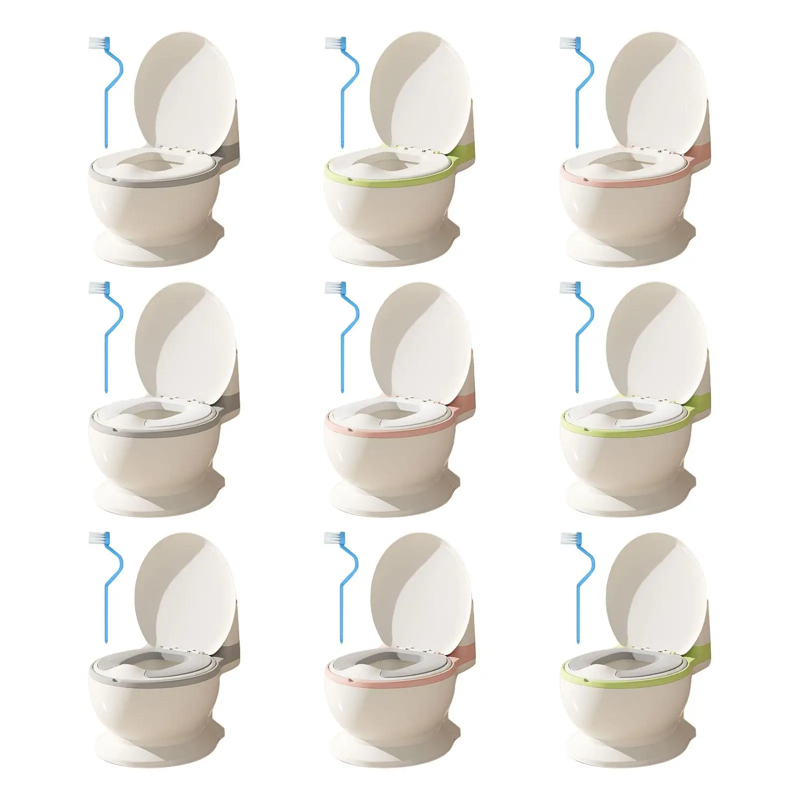 Baby Töpfchen Toilette mit Wischt uch Lagerung lebensechte Spül knopf bequeme realistische Toilette für Schlafzimmer Mädchen Jungen Babys Alter 0-7