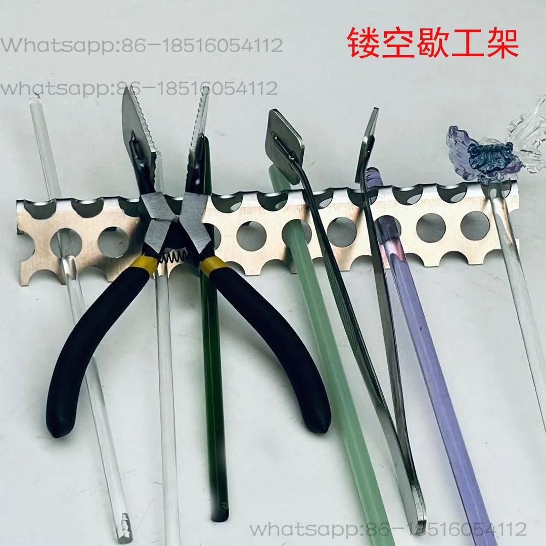 Hollow Work Frame Stainless Steel High Temperature Rack Light Worker Burning Glass Tool