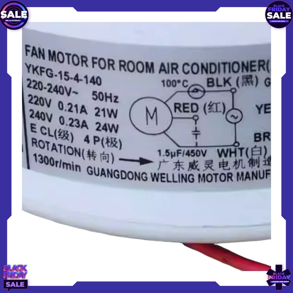 New for TCL Air Conditioner 1-1.5P Indoor Motor YKFG-15-4-140 Air Outlet Motor view 5