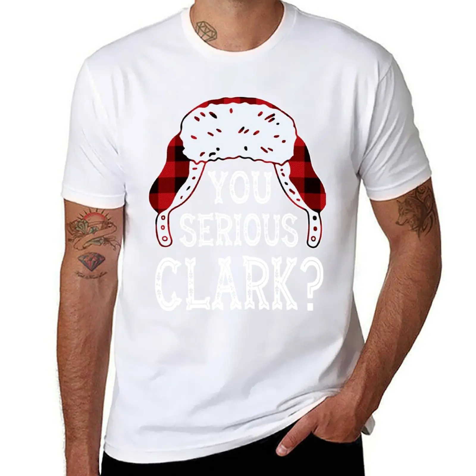 

You Serious Clark Funny Ugly Christmas Sweater T-Shirt printed t shirts for man t shirts for man cotton soft T-Shirt