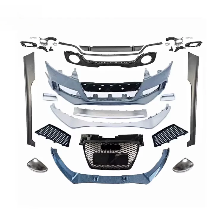 TTRS Style Front Bumper Lip Grills Rear Diffuser Bodykit for AUDI TT MK3 Upgrade TTRS Body Kit