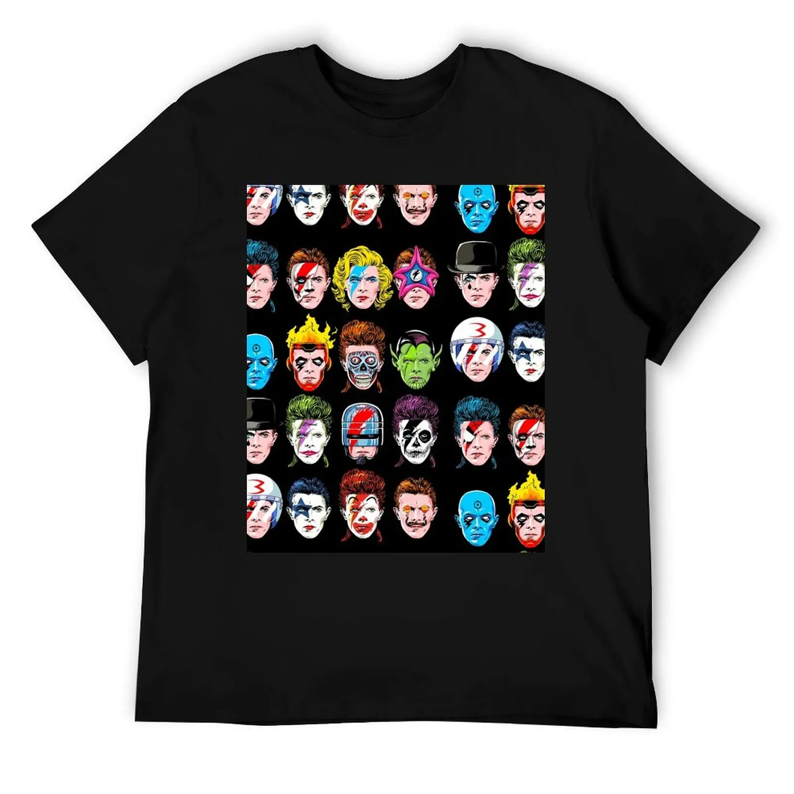 الرؤوس العائمة لديفيد تي شيرت مضحك تي شيرت الظلام الفكاهة تي شيرت رجل عادي تي شيرت رجل تي شيرت غير رسمي #1