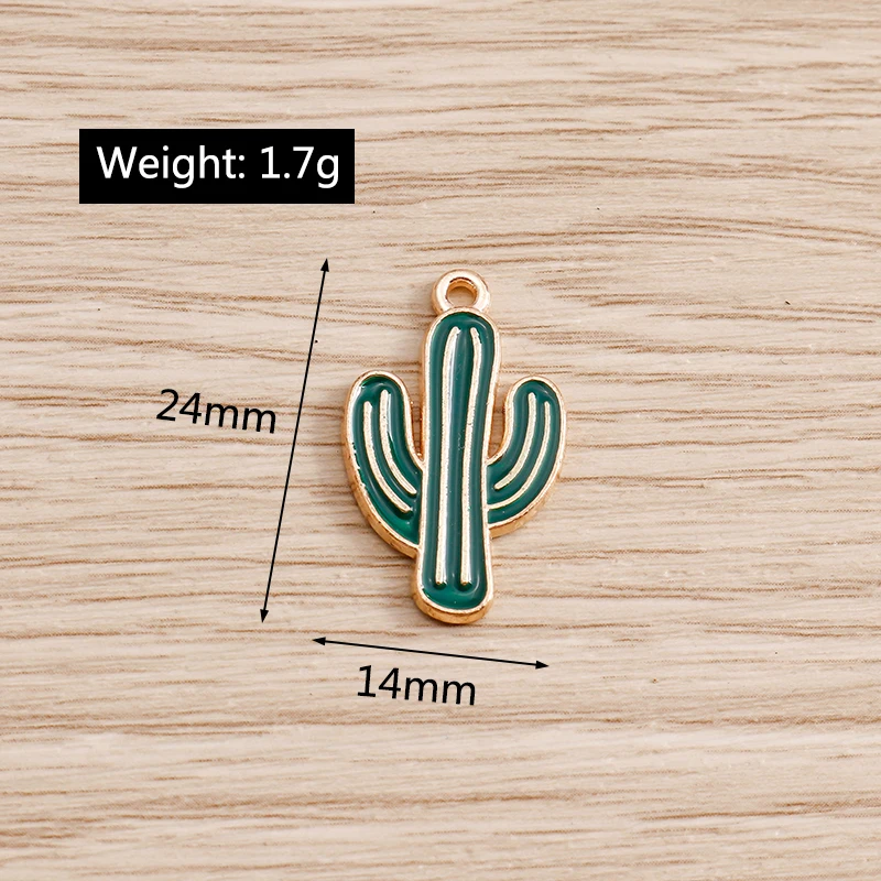 Tusember 10 Teile/los Emaille Niedlichen Kaktus Alpaka Charme für DIY Schmuck Machen Tropfen Ohrring Armband Handgemachte Accessoires Versorgung – Detail 11