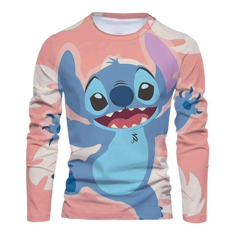 

Весенне-осенняя новая мужская футболка с длинным рукавом с круглым вырезом и длинным рукавом в стиле аниме «Дональд Дак» на весну и осень