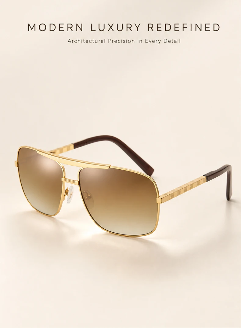 Retro Quadratische Sonnenbrille für Herren 2026 Luxusmarken-Designer Klassische Punk-Sonnenbrille für Männer Vintage Frühlings-Eyewear UV400-Schutz – Detail 1