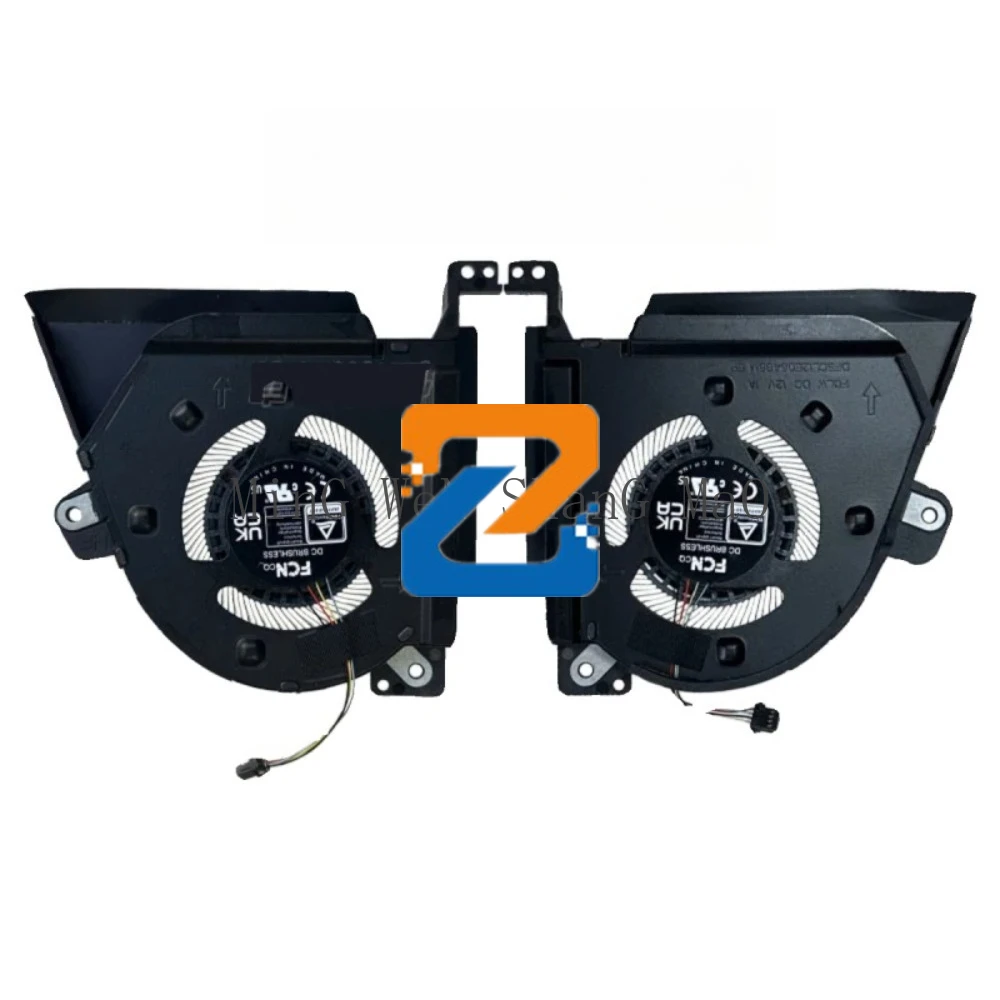 Laptop CPU GPU Cooler Fan For ASUS ROG Zephyrus Duo 16 GX650 GX650R GX650P 13NR0BI0P05011 13NR0BI0P04011 DC12V