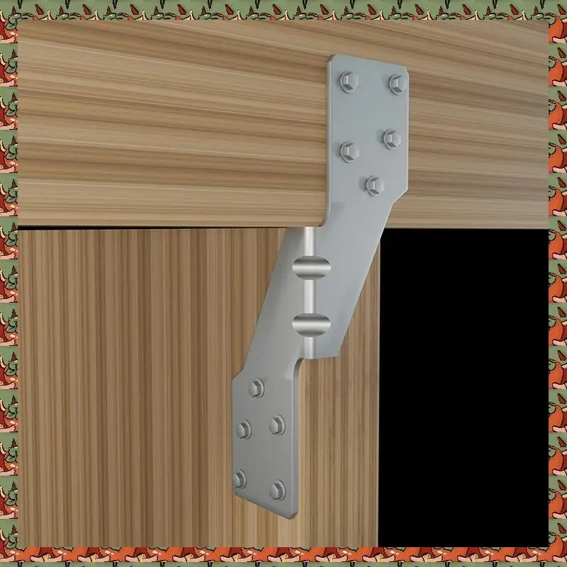 

ABLQ 120Pcs Strong-Tie H2.5A, HOT-DIP Galvanized Steel Heavy Duty Hurricane Tie, Hurricane Straps Trusses/Rafters Ties