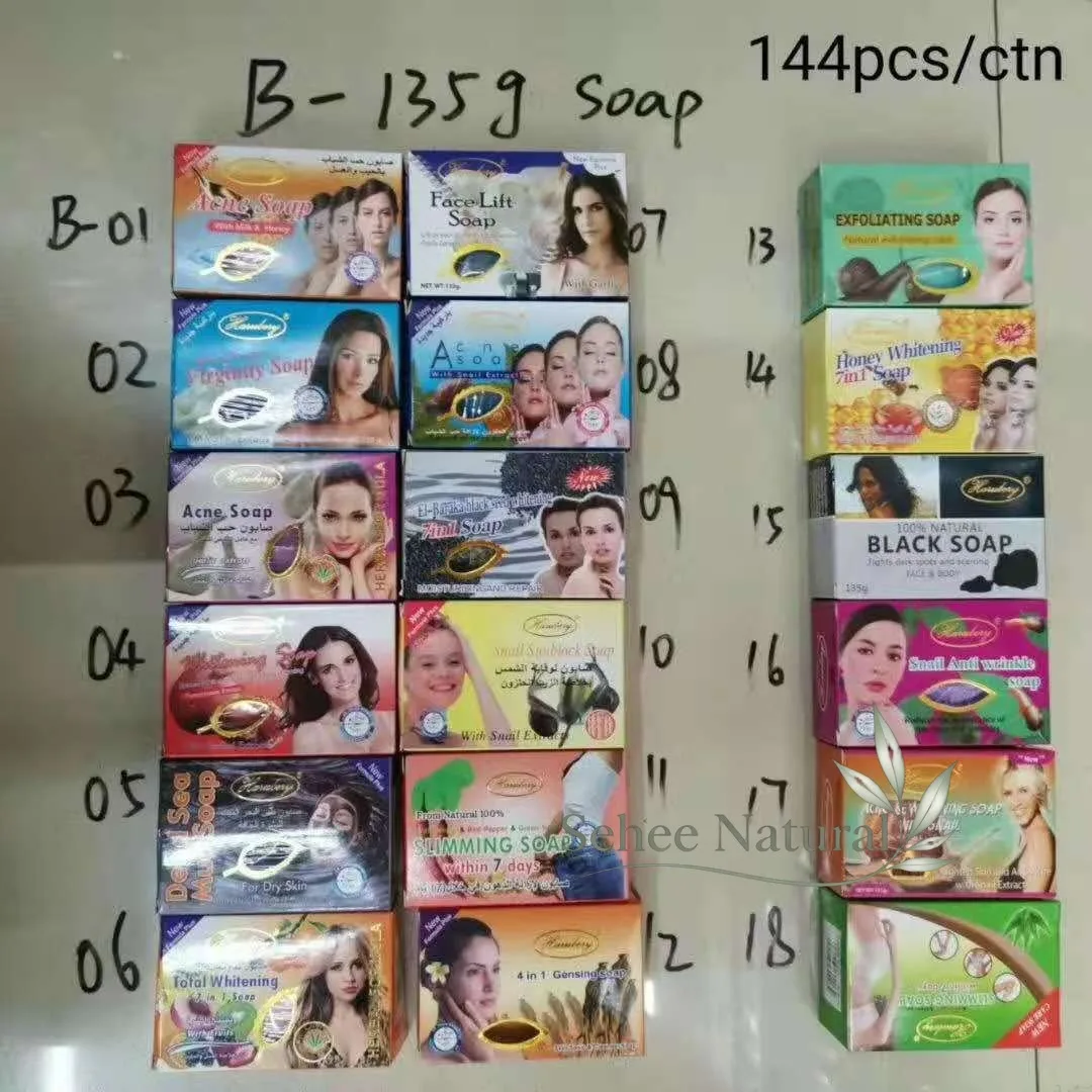 135g Dead Sea Mud Soap Natural Facial Body Cleansing Bar Honey Snail Guava Extract Moisturizing Nourishing Skin Care Handmade