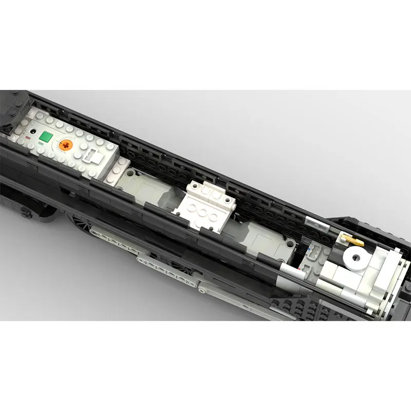 1579PCS MOC- 218809   Blocos de construção de trem técnico clássico, menino grande, locomotiva a vapor, conjuntos de trilhos ferroviários, brinquedos infantis diy para nascimento