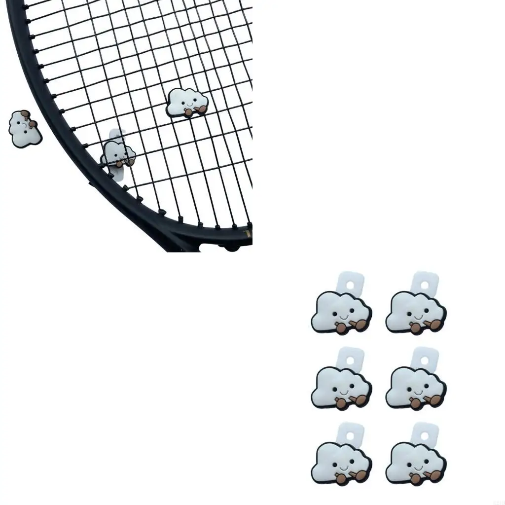 

6 шт. теннисные амортизаторы, теннисные ракетки, гасители вибрации, противоударные аксессуары для тенниса для теннисиста,