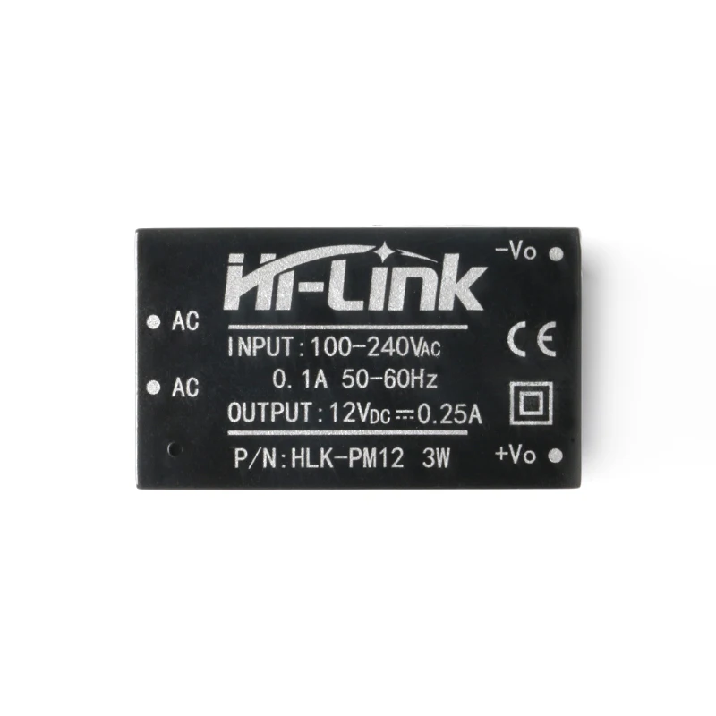 HLK-PM01 HLK-PM03 HLK-PM12 AC-DC 220V to 5V/3.3V/12V/24V power supply module,intelligent household switch power supply module