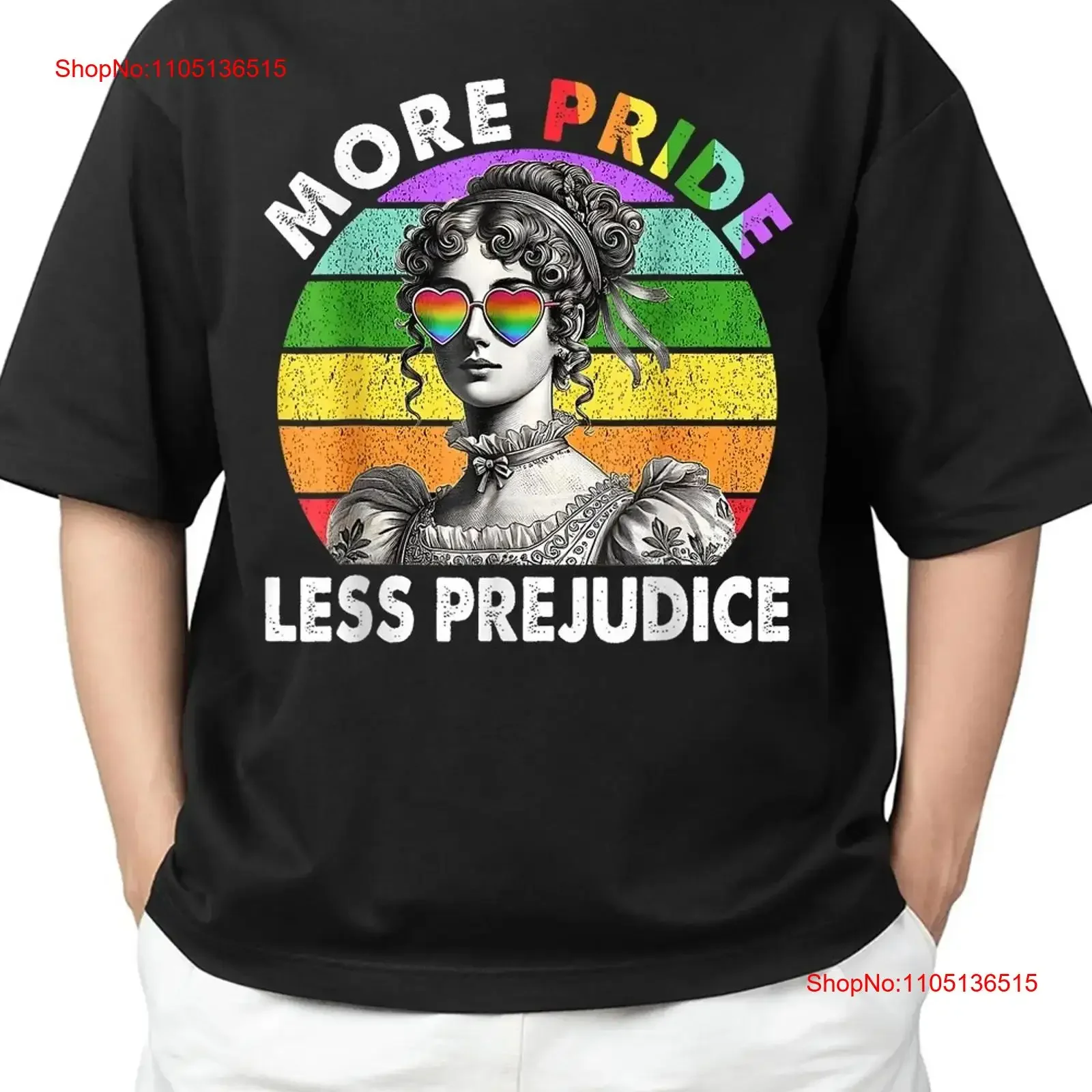 

Футболка Prejudice Pride Month LGBTQ Gay Lesbian Chill Everyday Style S 4XL, винтажная стираная дизайнерская одежда с графическим рисунком, дышащая
