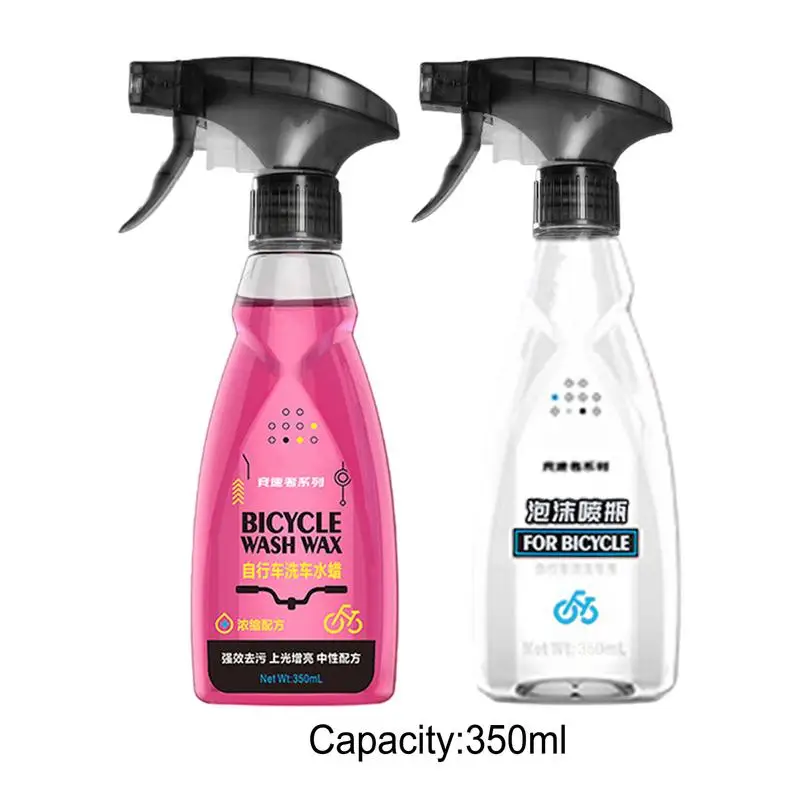 Removedor de ferrugem para bicicletas 350ml spray de polimento limpo para bicicletas removedor de polimento para lavagem fina espuma bicicletas lavagem líquido lavagem de carro