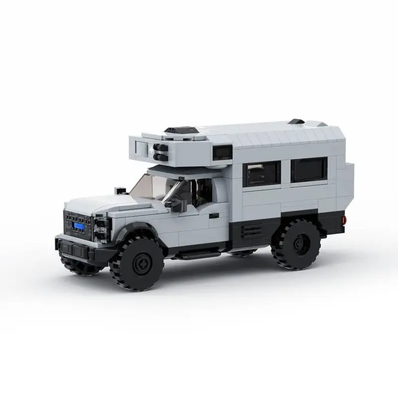 

Custom MOC-136462 Caravan Model (606 Parts/Grey) Toys Gift for Christmas