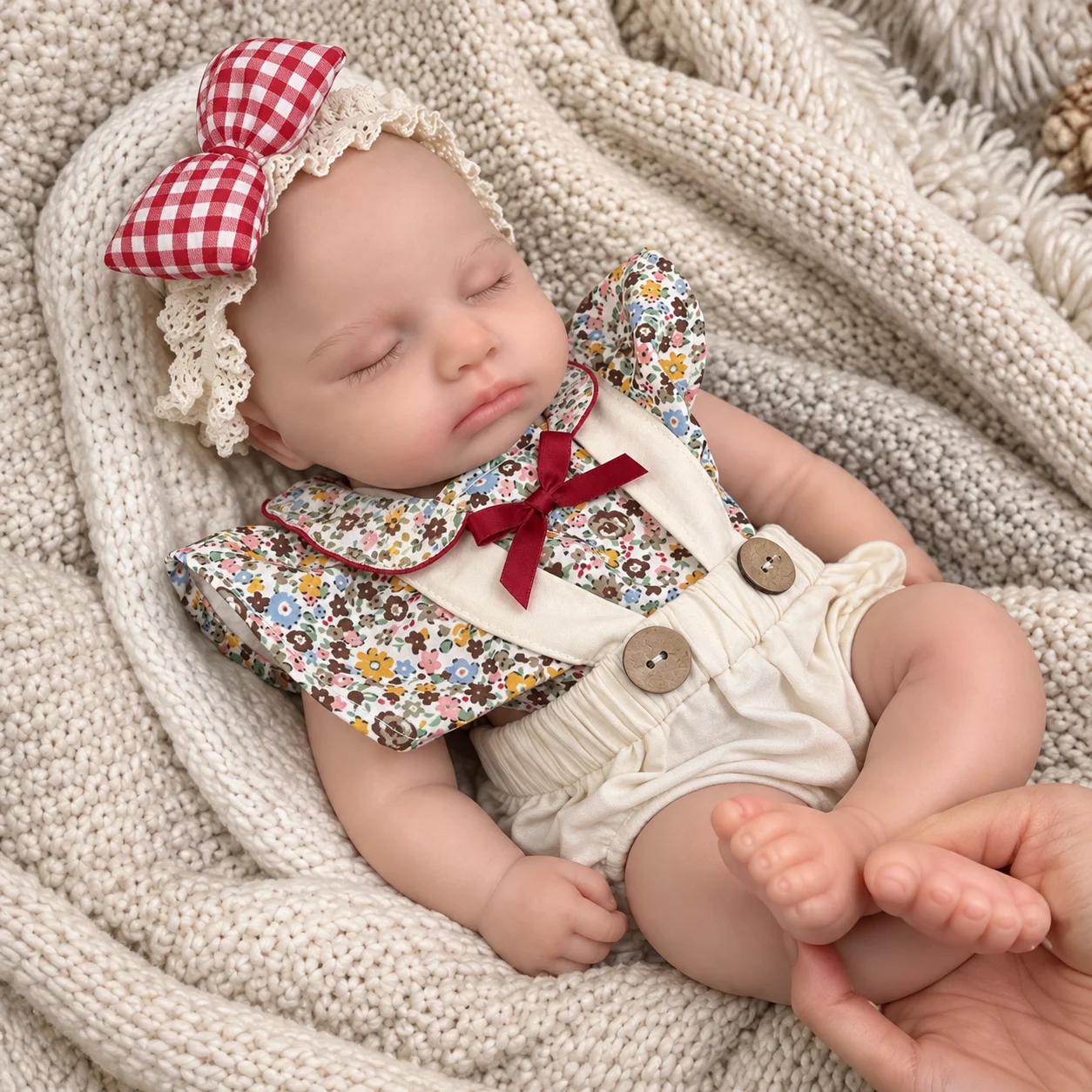 Reborn Baby Doll Silicone Realistic - دمية طفل واقعية بطول 20 بوصة،