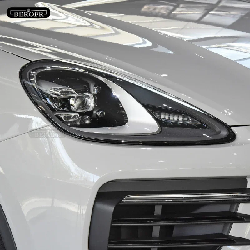 

2 Pcs Car Headlight Protective Film Front Light Transparent TPU Sticker For Porsche Cayenne 911 718 Macan Taycan Accessories