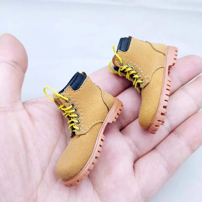 1/6 Scale Hollow Male Soldier Boots Trendy Combat Hiking Martin Shoes Model for 12in Action Figure Doll Toys