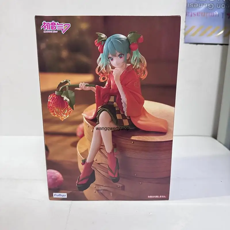 In Stock FuRyu Noodle Stopper Hatsune Miku Flower Fairy -Physalis Ver.- PVC 15CM Anime Action Figures Model Collection Toy view 4