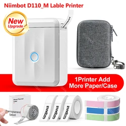 2024 Niimbot Upgrade D110 Thermal Label Sticker Printer Bluetooth Mobile Maker Wireless Tag Name Price Paper Waterproof Print