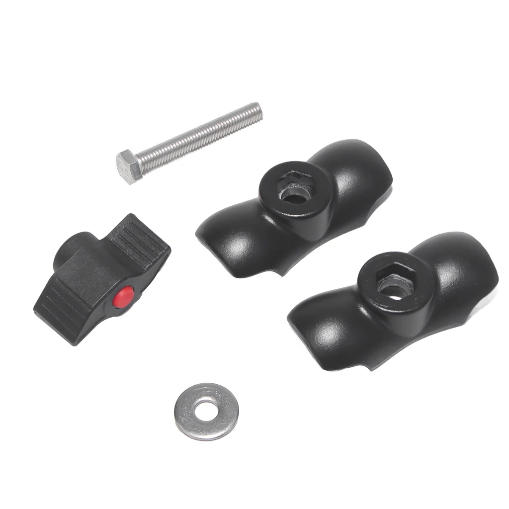 Aluminium 55 mm 95 mm Doppelsockelarm für 1 Zoll Kugelkopfbasis für GoPro DSLR Kamera Video Fahrrad Motorrad Telefonhalter – Detail 1