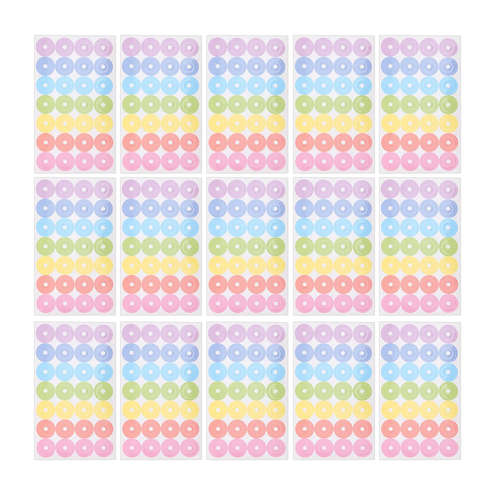 

5pcs 20 Sheets Hole Reinforcement Stickers Round Paper Hole Protectors For Binder Loose-Leaf Papers Office School Home Use Paper