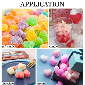 SNASAN迷你麵包餅乾蛋糕矽膠模具,適用於黏土食品模具DIY廚房配件玩具娃娃屋微縮配件 8 最佳銷售 迷你矽膠模具 - №4