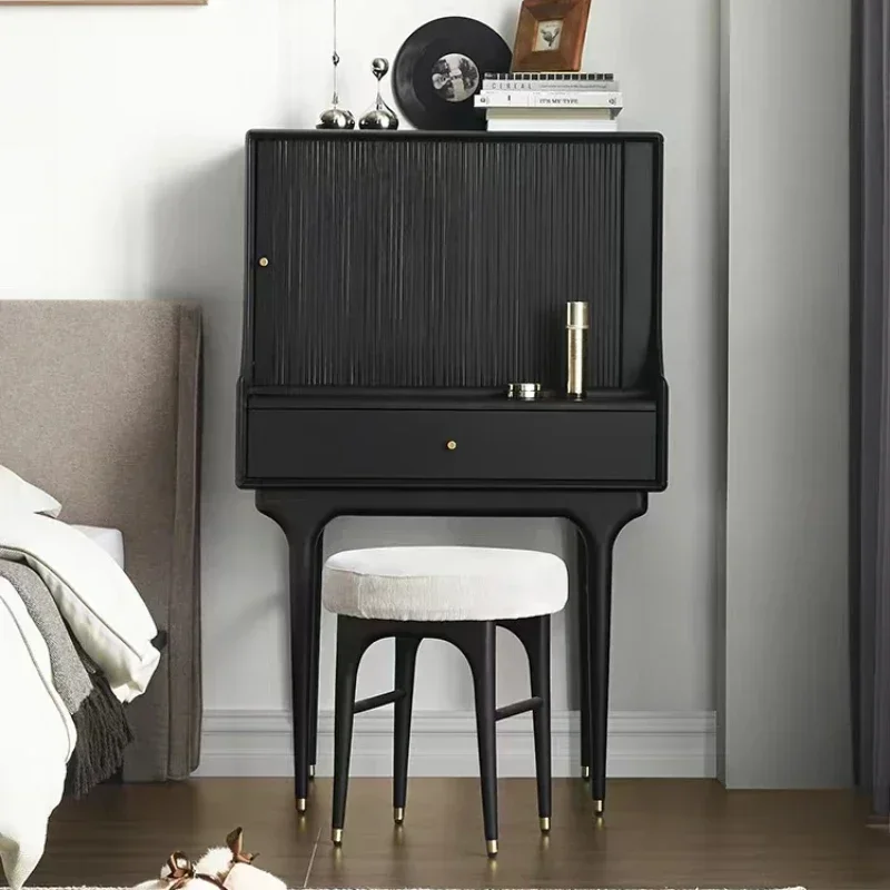 Practical Drawers Dressing Table Modern Minimal Small Luxury Dressing Table Vanity Texture Coiffeuse  Chambre Bedroom Furniture