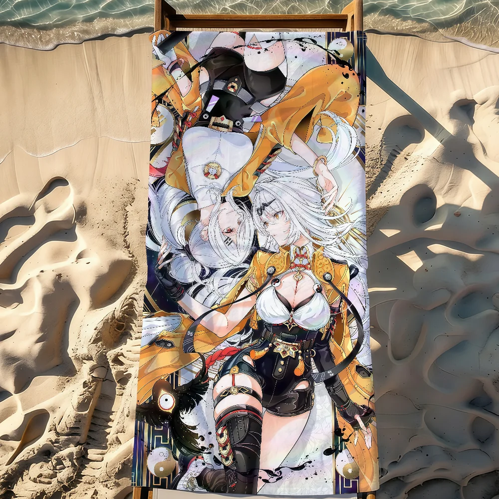 Game ZZZ Yixuan Towel Sports Quick Dry Travel Camping Gear Sandproof Soft Light Large Beach Towel