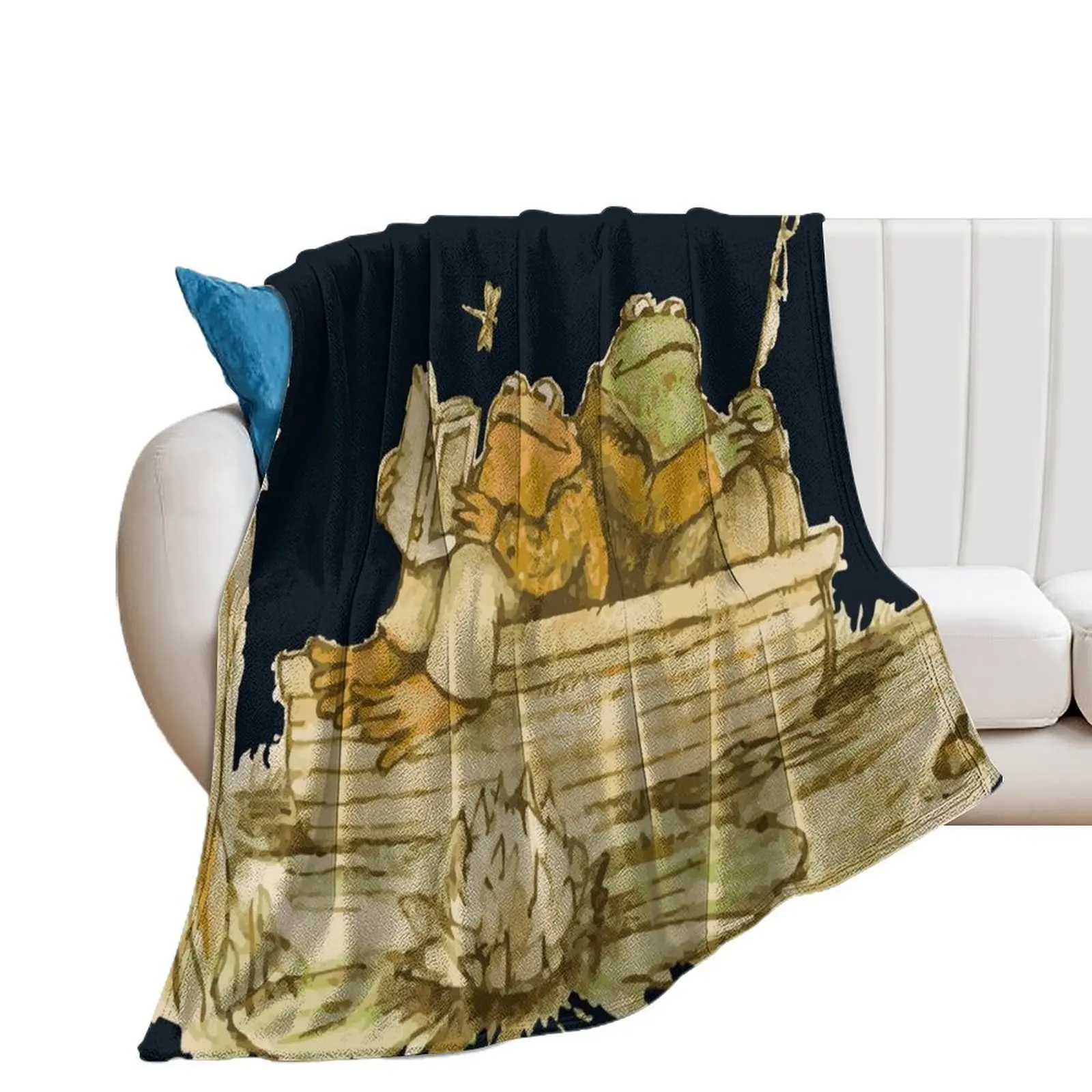 

frog and toad Throw Blanket Winter beds Bed covers Thermal Blankets