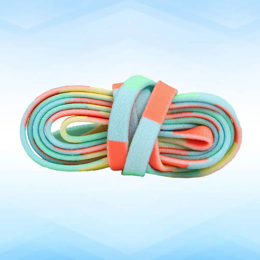 

3Pairs Colorful Shoelaces Stylish Flat Non-Stretch Laces for Men Women Sneakers Running Shoes Daily Wear Comfort Fit