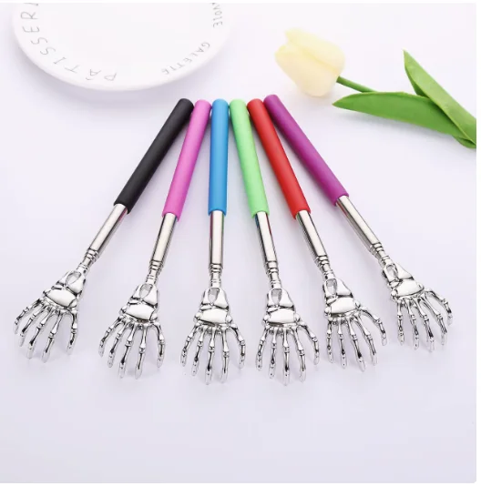 1/2/3pcs Portable Telescoping Back Scratcher Stainless Steel Extendable Itch Relief Massager Retractable Travel Tool Men & Women