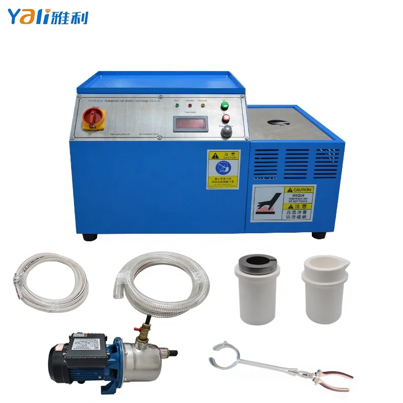 

High Temperature Induction Melting Furnace for 1KG Gold Silver Copper&Steel Speedy Smelting Machine