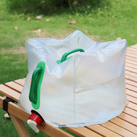20L Collapsible Water Container with Spigot for Camping PVC Food Grade Water Jug Beverage Folding Water Storage Bag for Hiking