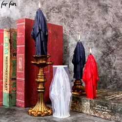 For Fun Candle Silicone Candle Mold DIY Wizard Aromatherapy Candle Plaster Mold Party Gift Mold Home Decoration Epoxy Resin Mold