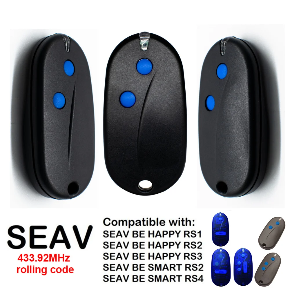 

1-10 шт. SEAV 433,92 МГц с подвижным кодом для SEAV BE-HAPPY-RS2 RS1 RS3, BE-SMART-RS2 RS1 RS3 пульт дистанционного управления гаражными воротами