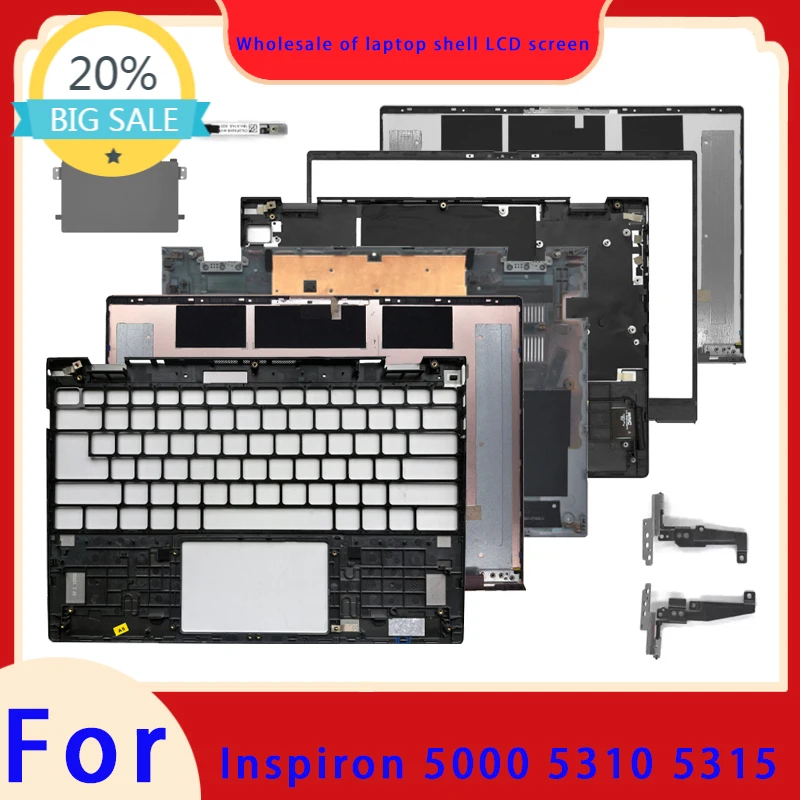 Suitable for Inspiron 5000 5310 5315 laptop LCD screen top cover screen frame palm rest hinge bottom shell air outlet keyboard