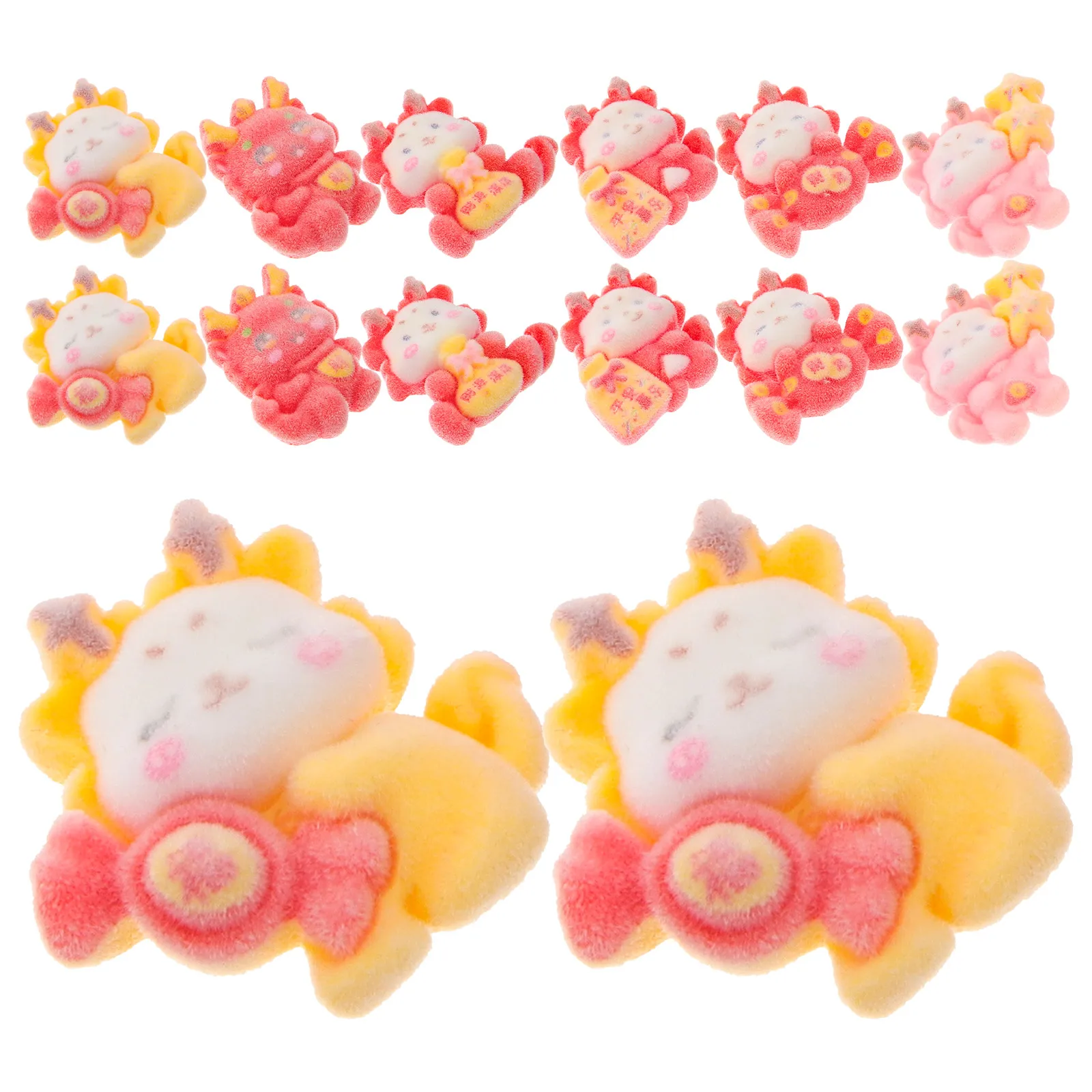 

30pcs Resin Dragon Charms Flatback Adorable Hairband Decor Phone Case Accessories Diy Crafts Small Dragon Ornaments Tiny s