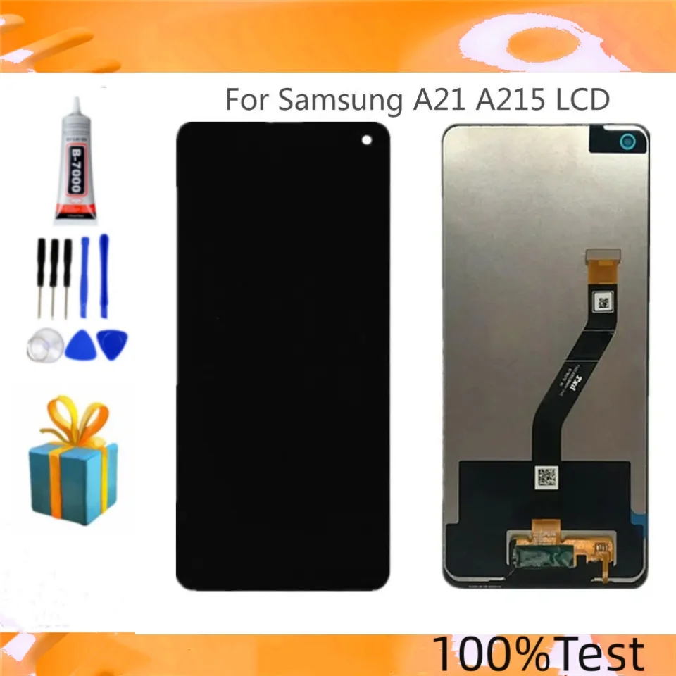 Tested  LCD For Samsung Galaxy A21 A215 SM-A215U SM-A215U1 LCD Display Touch Screen Digitizer Glass Assembly Display Replac