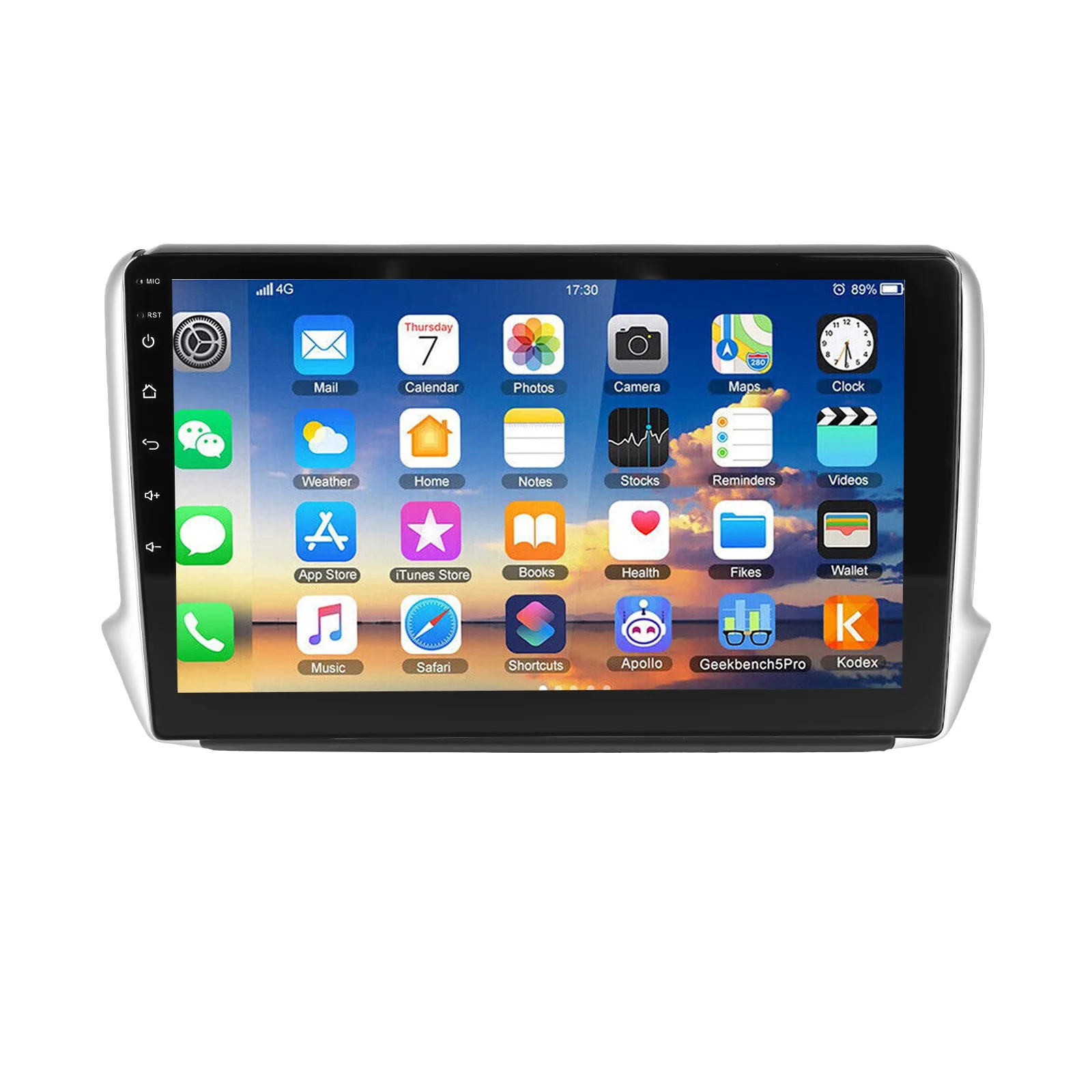 ESSGOO Android 15 Auto Radio für Peugeot 208 (2008, 2012-2018), Intelligente Auto-Systeme, Apple CarPlay, GPS, Multimedia-Touchscreen – Detail 1