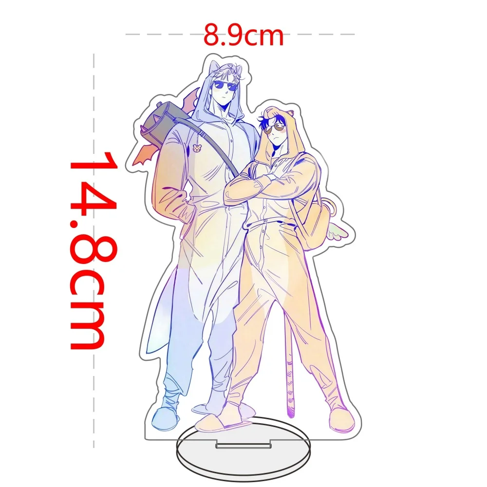 Anime Rose and Champagne Plate Desk Decor Standing 15CM  Acrylic ZIG For friend gifts Keyring Collection Desktop decoration