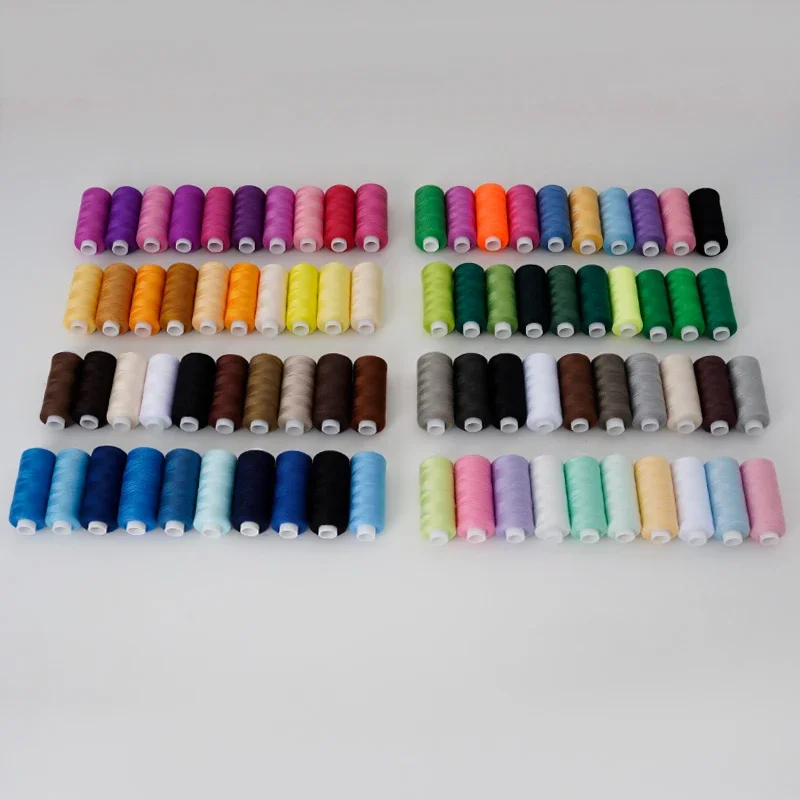 

80 Color Set 402 Sewing Thread 400 Yards Polyester Thread for Home DIY Sewing Machine Thread Hand Sewing Thread Cardboard Box